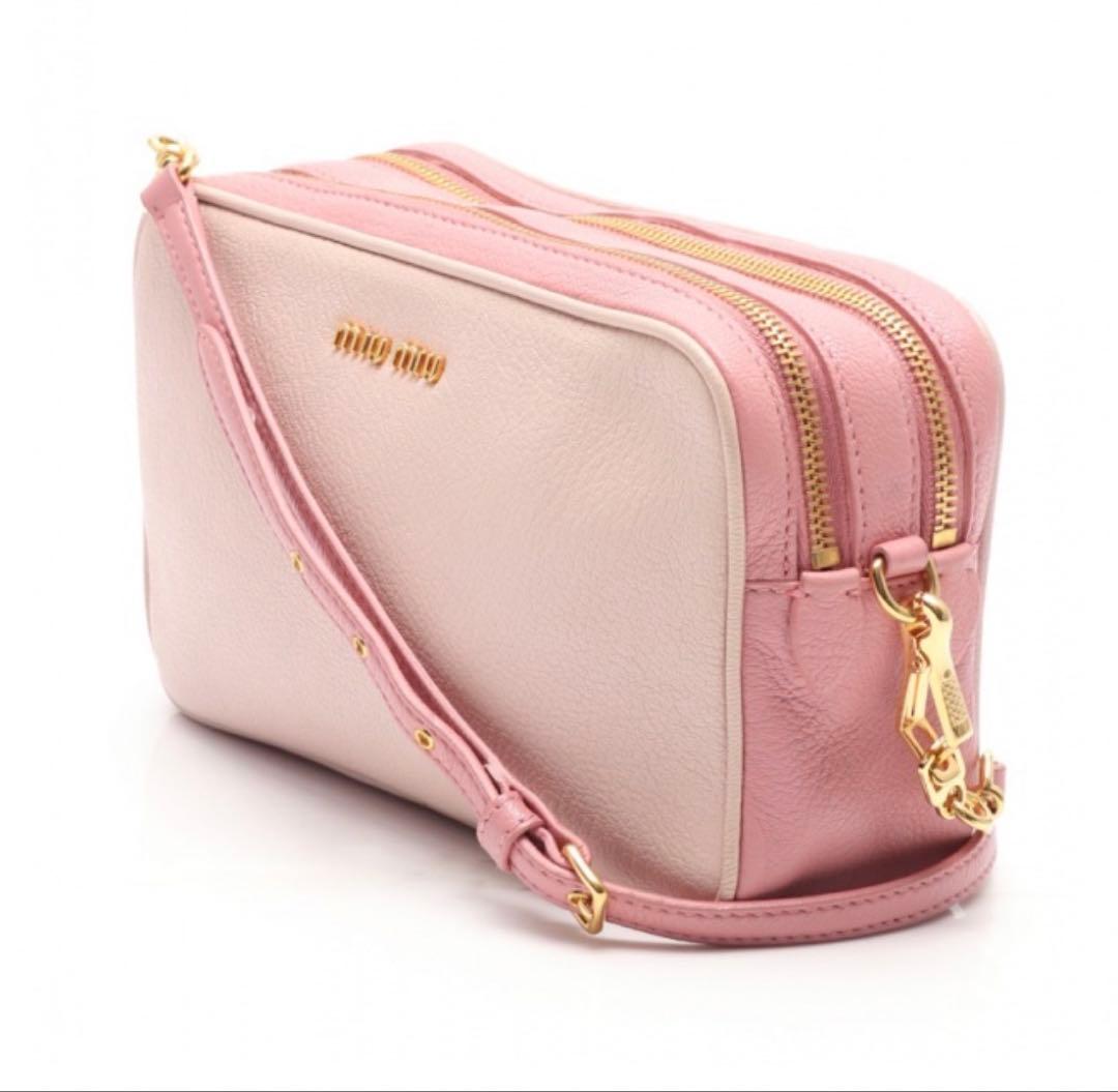 ミュウミュウ miumiu ショルダーバッグ ポシェット マドラス ピンク