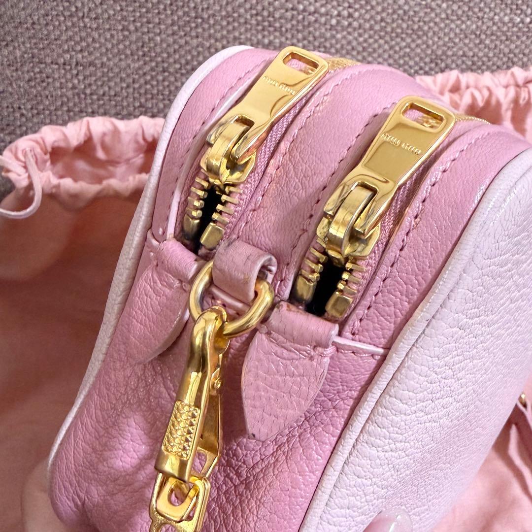 ミュウミュウ miumiu ショルダーバッグ ポシェット マドラス ピンク
