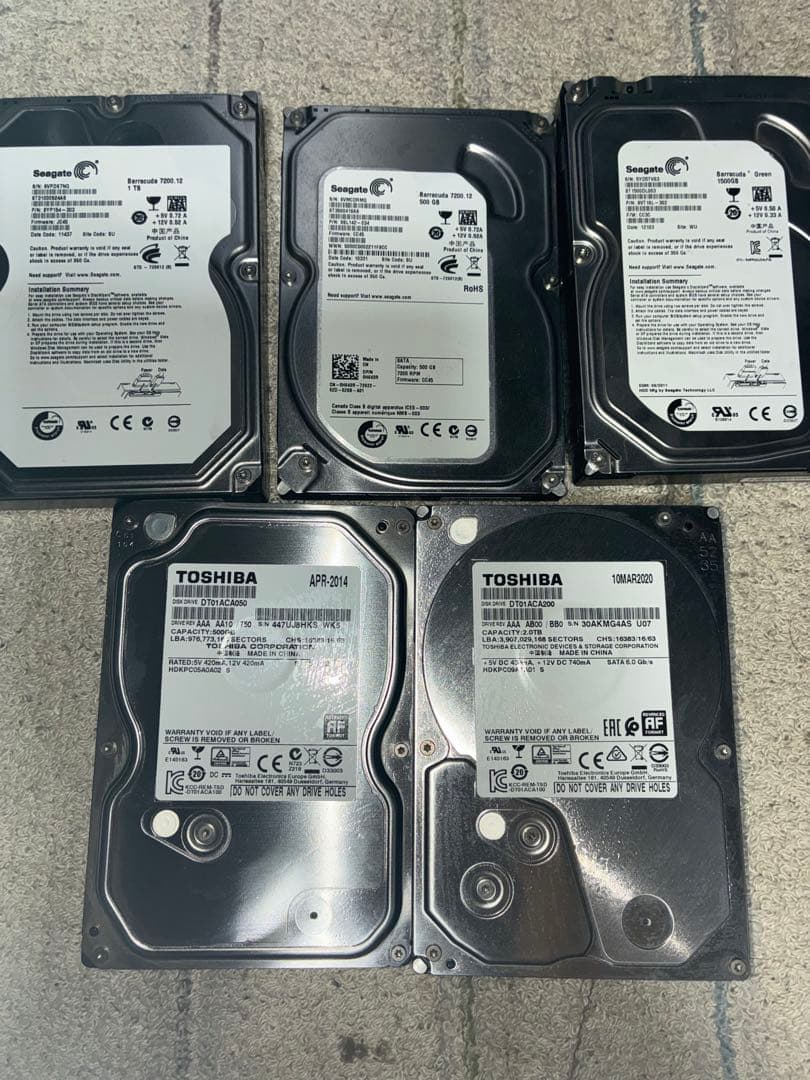 （ジャンク）i7 868 GTX1050Ti 入り古いパソコンHDDセット