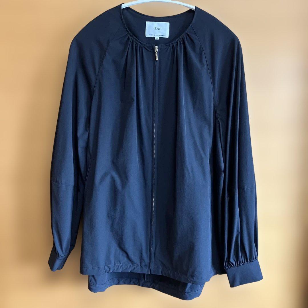 23区 【洗える/撥水加工】ナイロンストレッチ ブルゾン 36 ブラック