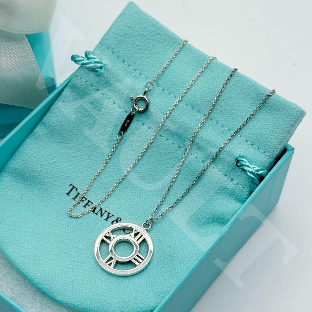 TIFFANY&Co.極美品 アトラスサークル メダリオンネックレス Ag925