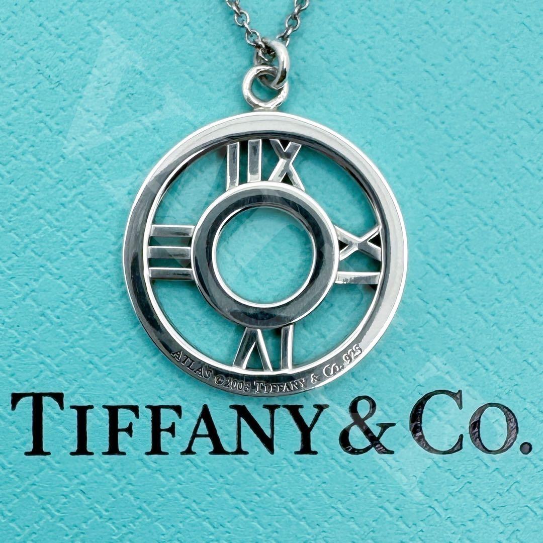 TIFFANY&Co.極美品 アトラスサークル メダリオンネックレス Ag925