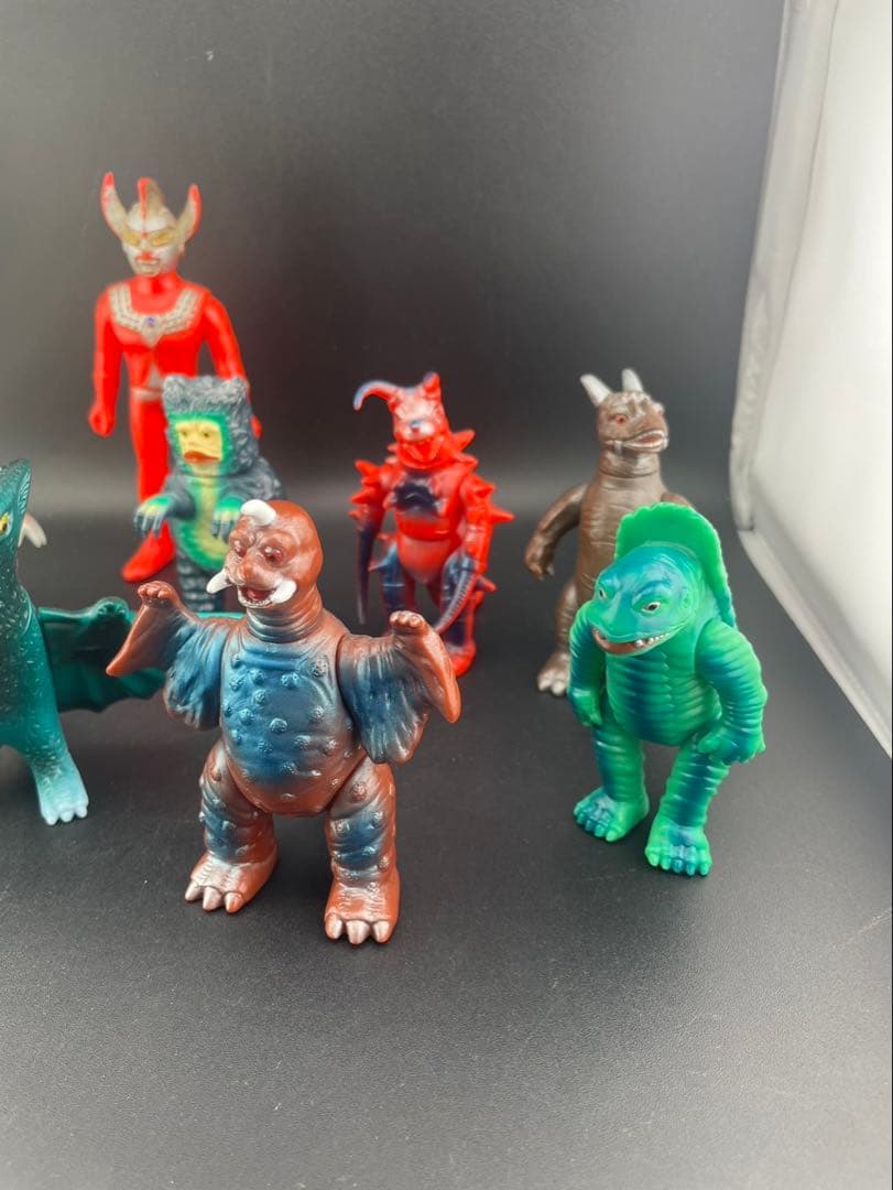 【中古品】まとめ売り　10点　新ブルマァク魂　全長約9cm メルサン　円谷