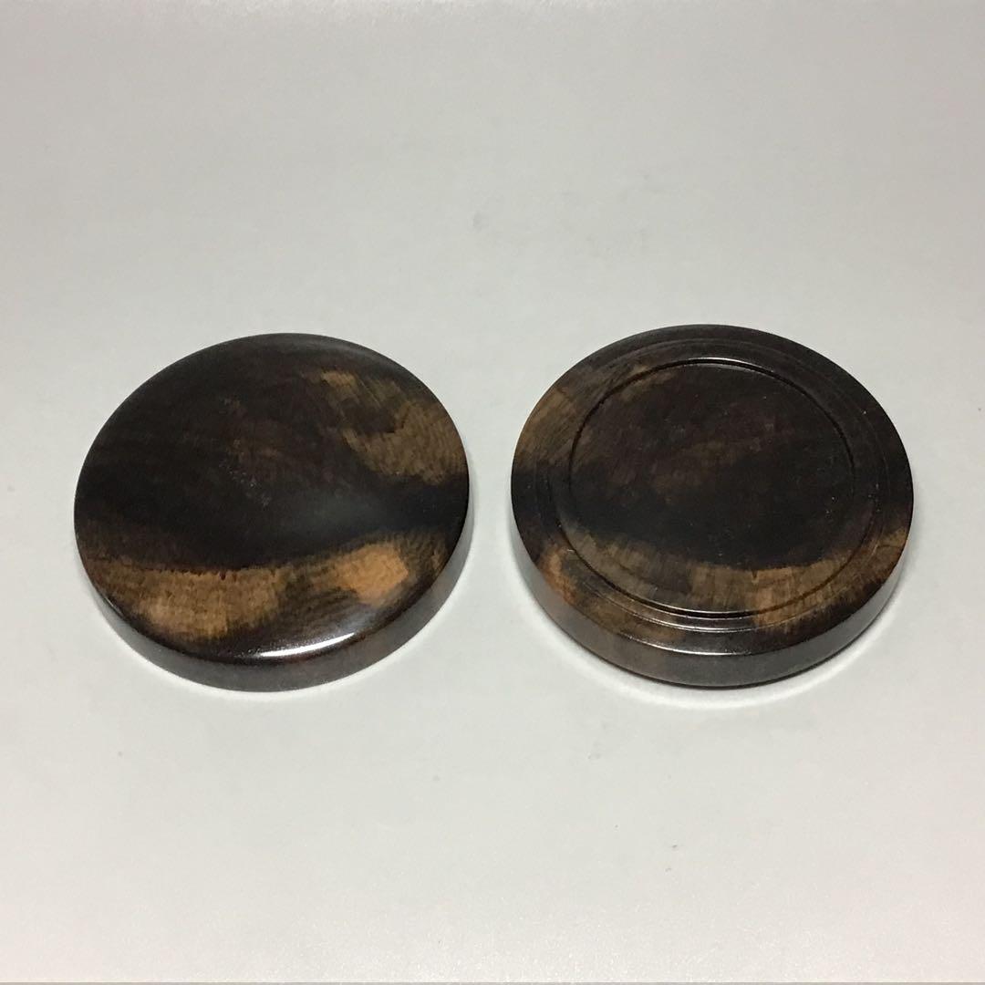 黒柿つくり　小物　ミニ食蘢　香合にも