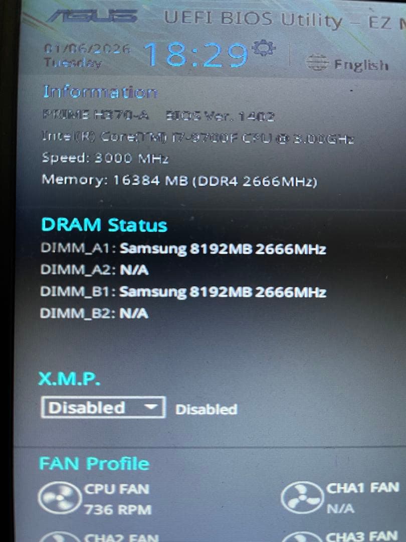 SAMSUNG DDR4 2666 8GB ×2 計 16GB