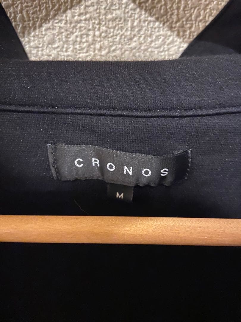 CRONOS ジップアップ トレーナー Mサイズ ブラック
