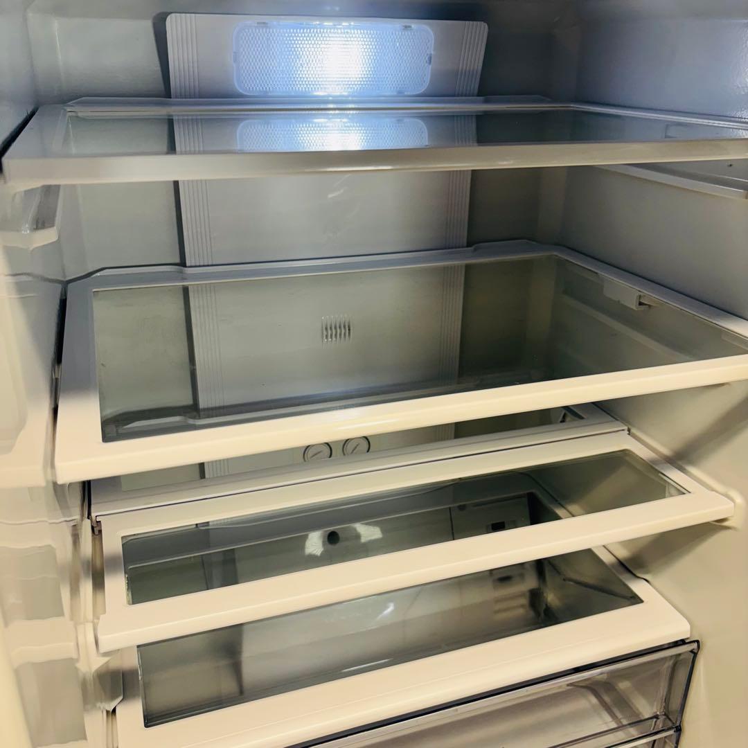 AQUA 355L 冷蔵庫 大容量 スリムタイプ シルバー【地域限定配送無料】