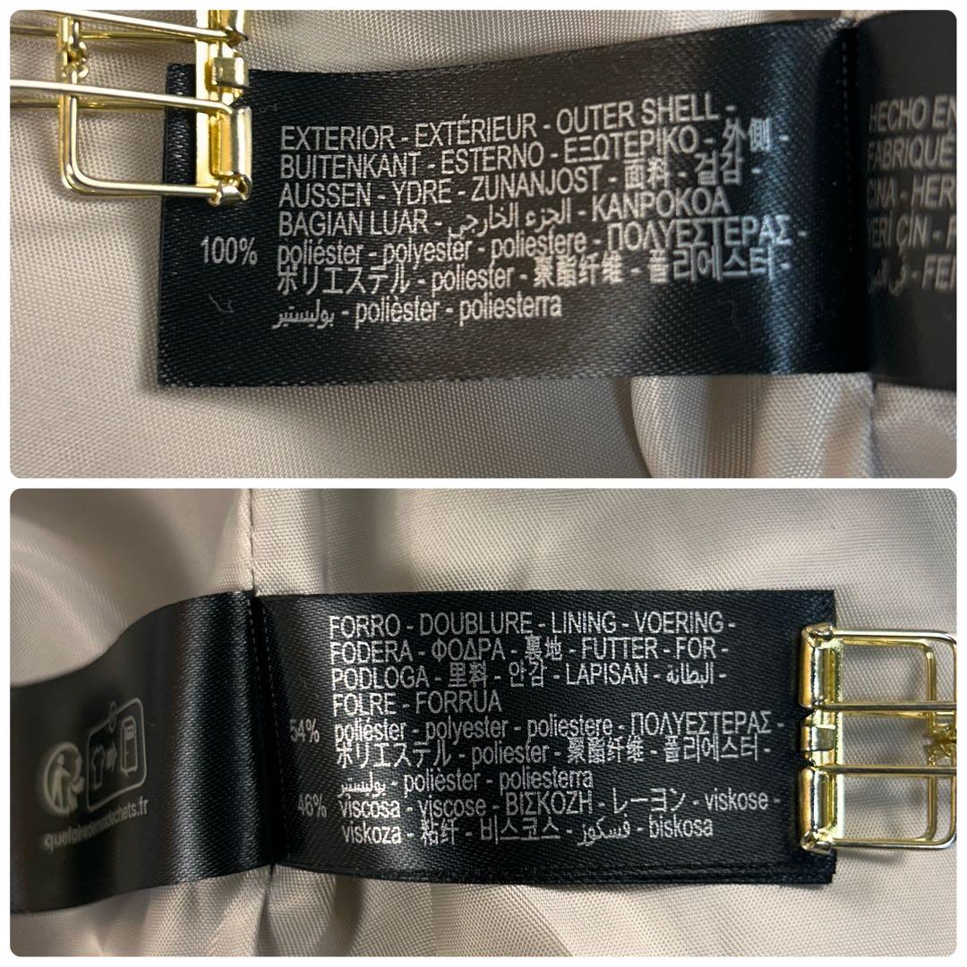 ZARA ZW COLLECTIONフェイクファージャケット　モールグレー　S