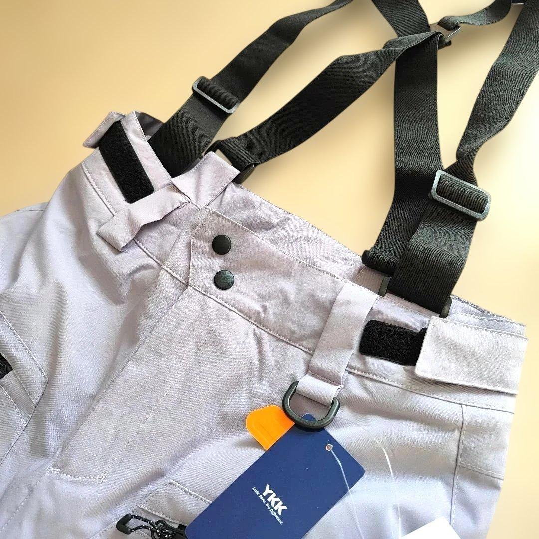 スノーボードウェア上下セット S寸　レディース　パープルグレー　スノボスキー