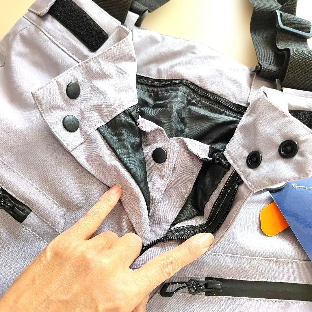 スノーボードウェア上下セット S寸　レディース　パープルグレー　スノボスキー