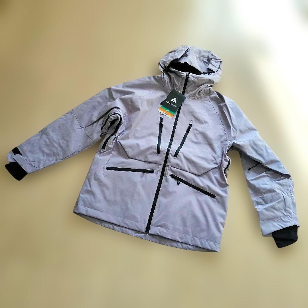 スノーボードウェア上下セット S寸　レディース　パープルグレー　スノボスキー