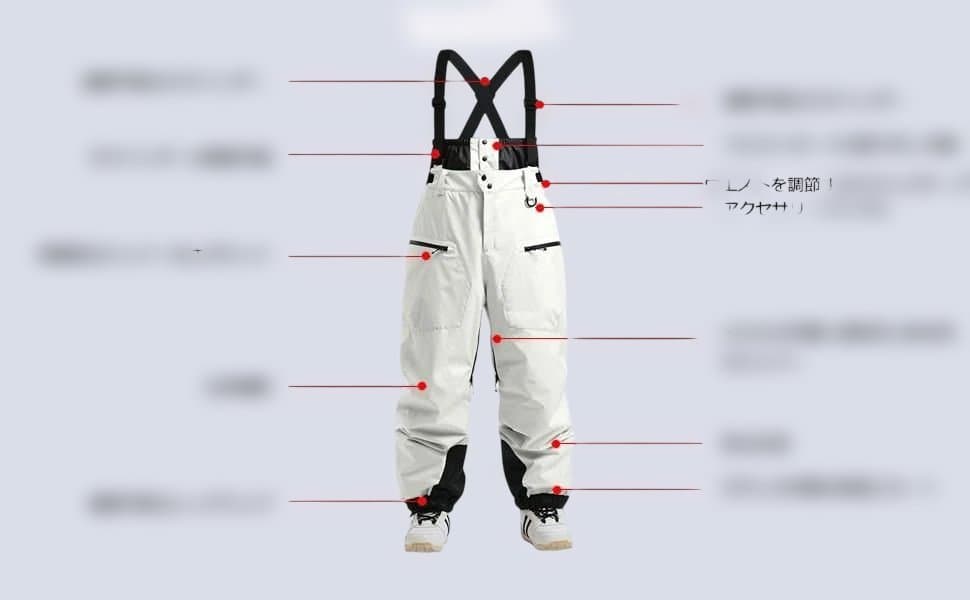 スノーボードウェア上下セット S寸　レディース　パープルグレー　スノボスキー