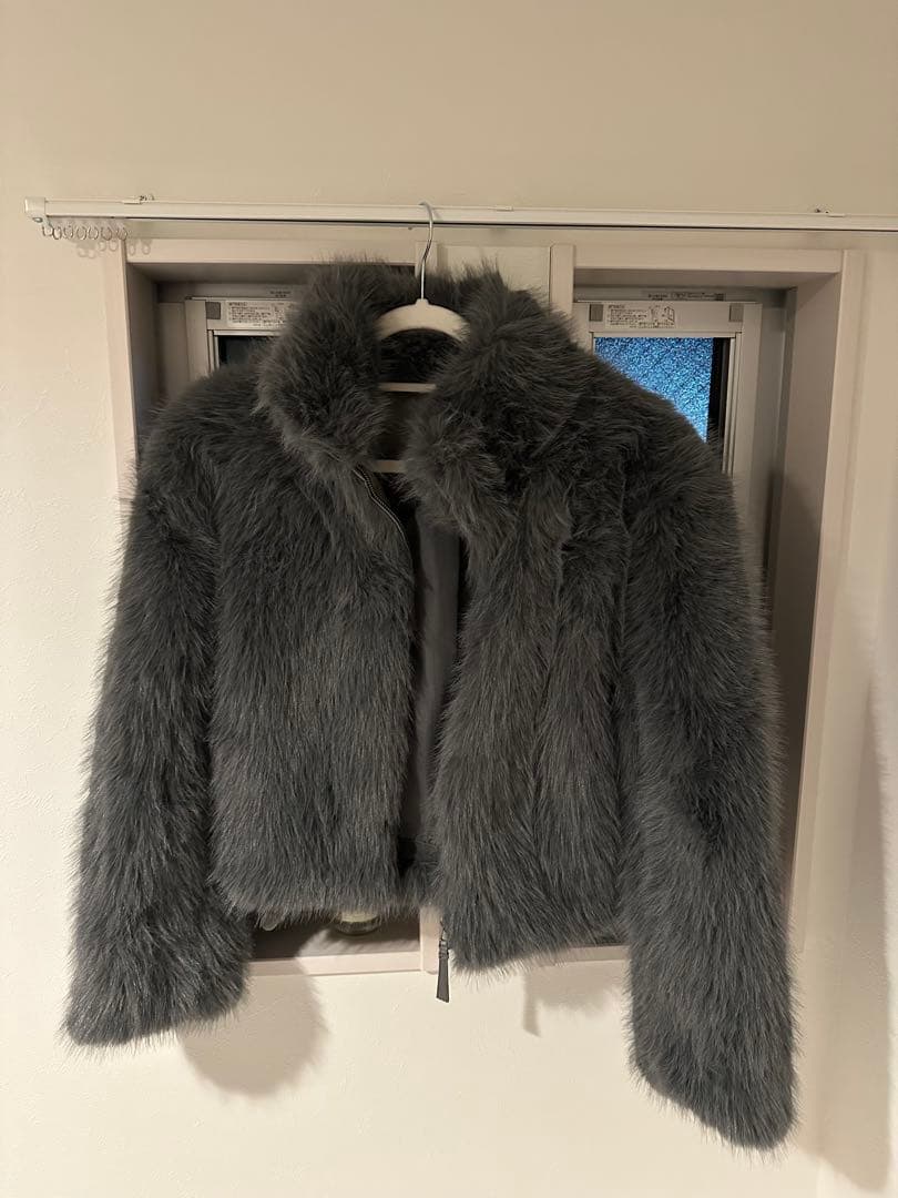 MOUSSY F/FUR STAND COLLAR ジャケット