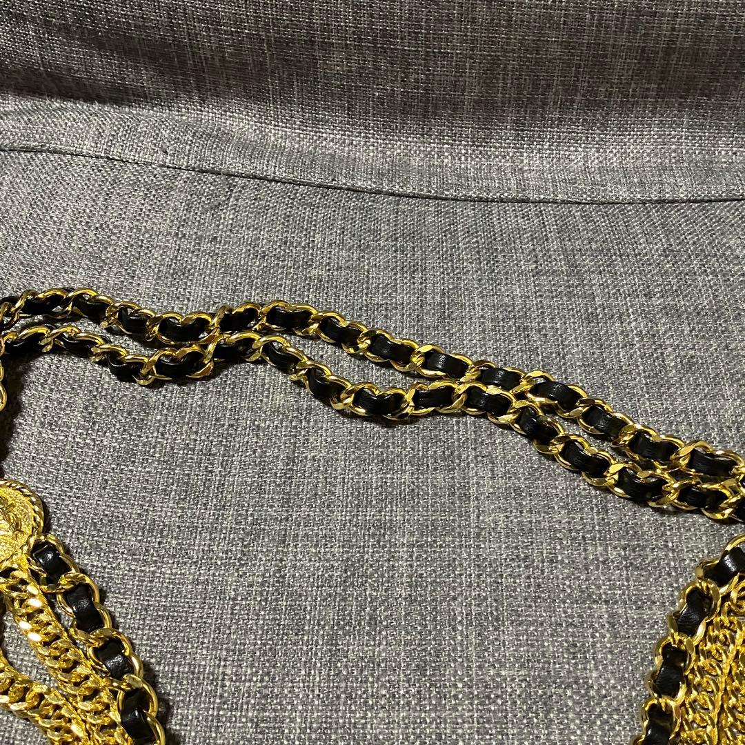 美品 J&R ジェイアンドアール チェーンベルト レザー ヴィンテージ