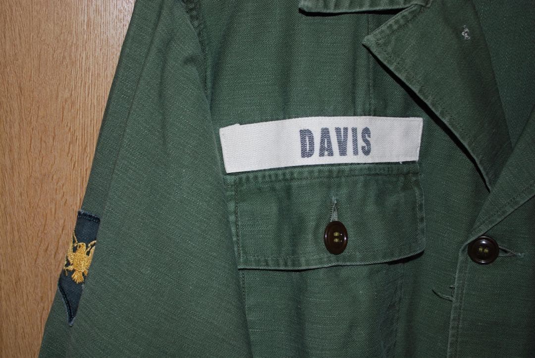 50s 米軍　OG107 1st 初期型　茶色い尿素ボタン、タグ無しスタンプ