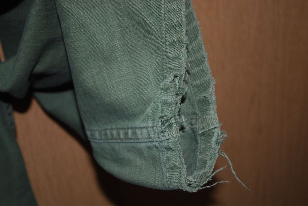 50s 米軍　OG107 1st 初期型　茶色い尿素ボタン、タグ無しスタンプ