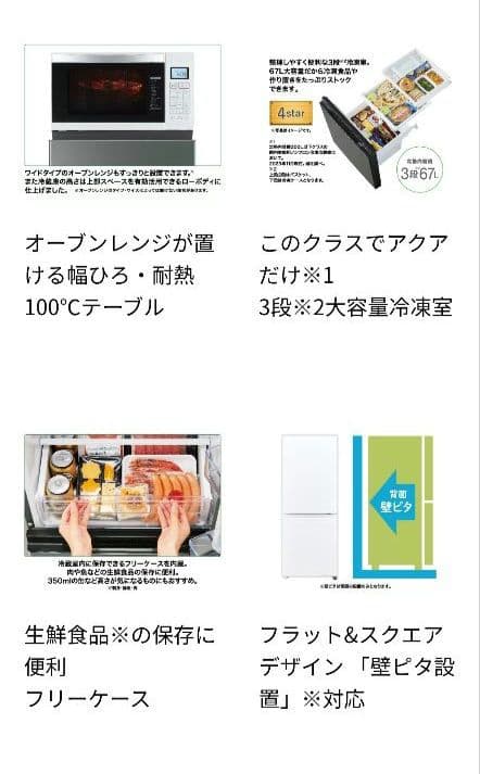 (5月13日に販売終了)AQUA 2024 AQR-20P 冷蔵庫 200L