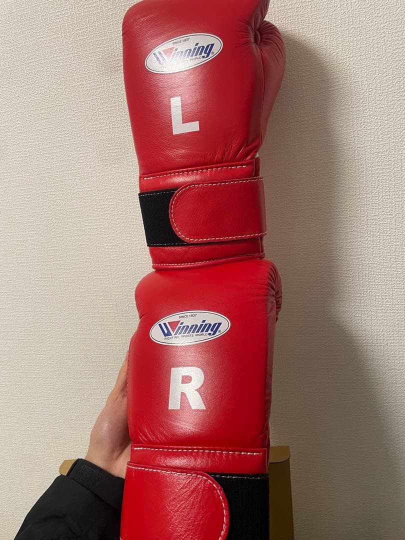 新品 ウイニング ボクシンググローブ14オンス 赤/レイジェス グラント