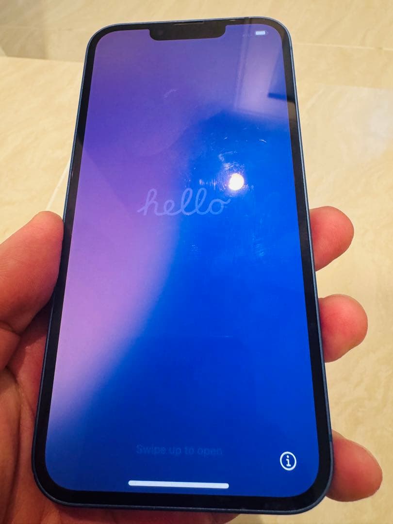 Apple iPhone 13 青色 本体 256gb FaceID使えない