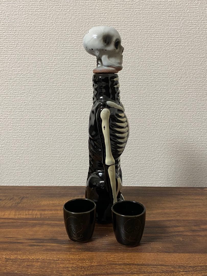 30s'40s' ビンテージスカルデカンタセットボトル古着バイカーロカビリー