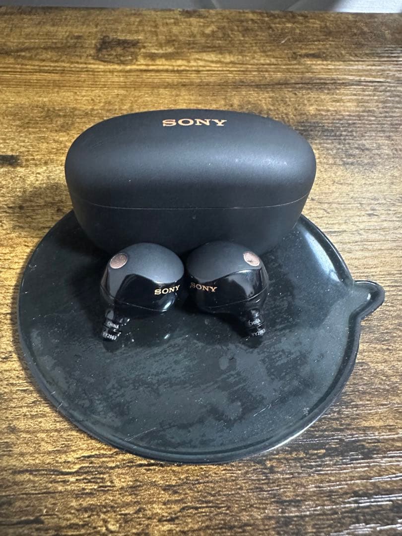 SONY 1000X ワイヤレスイヤホン ブラック 充電ケース付き