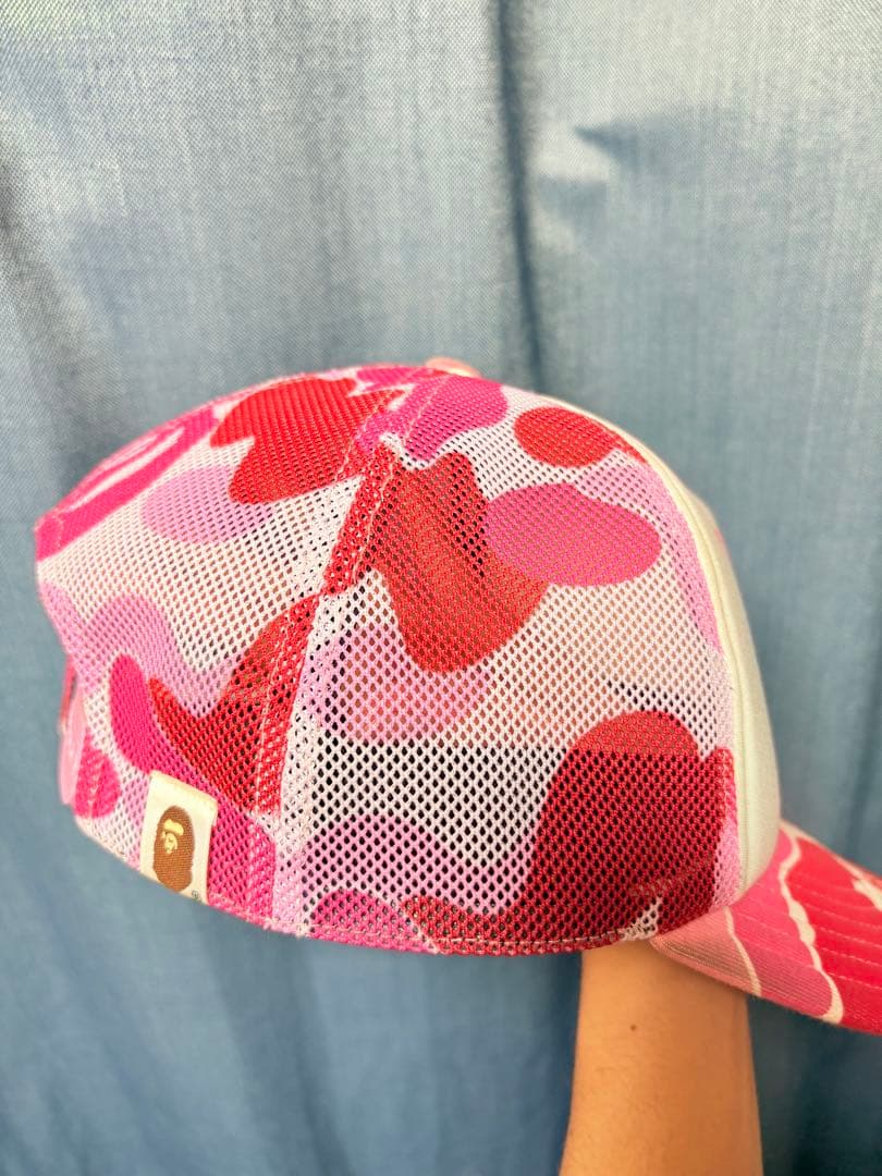 BAPE カモフラージュ メッシュキャップ