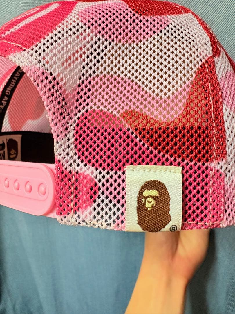 BAPE カモフラージュ メッシュキャップ