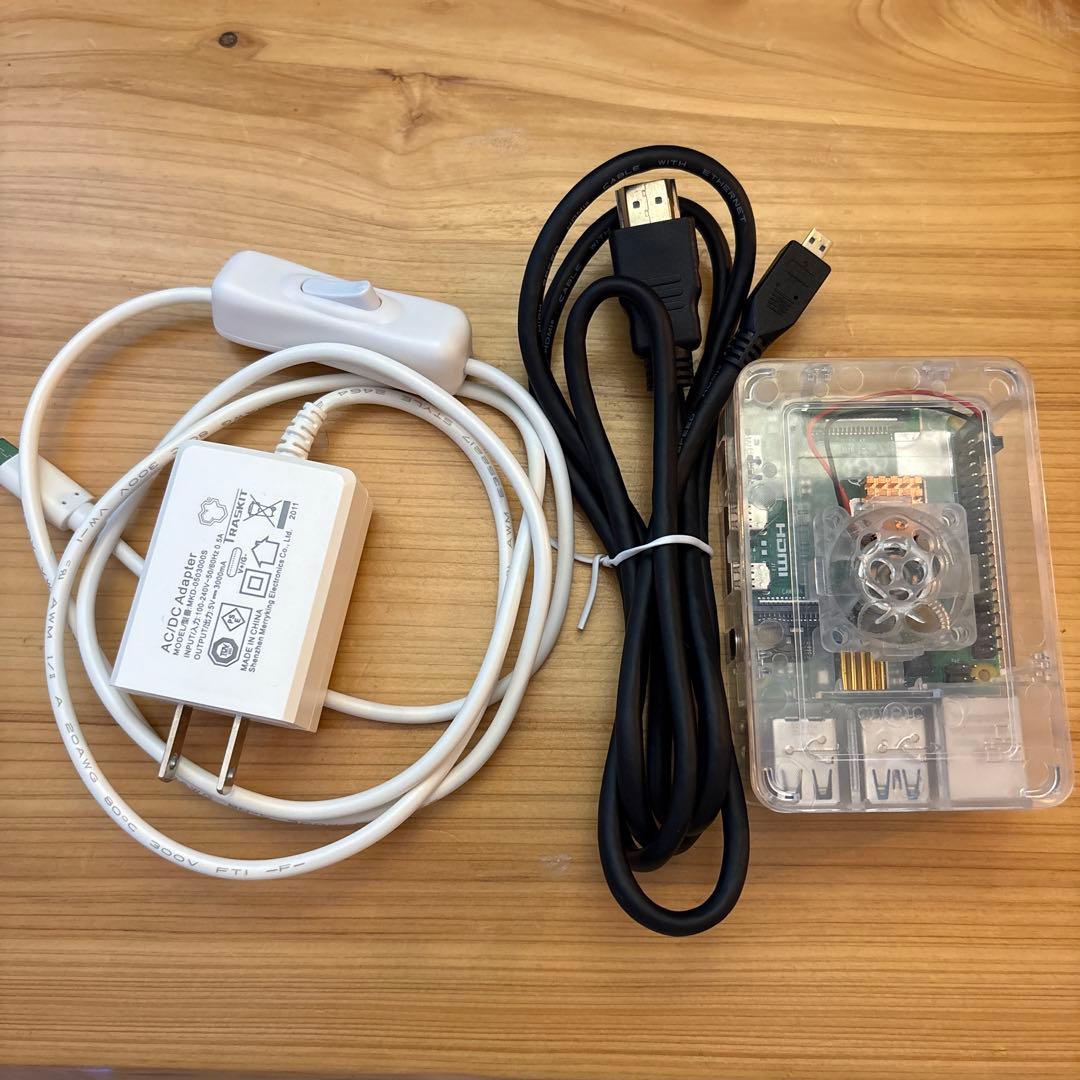 Raspberry Pi 4 4GB RAM model B ケース・ファン付