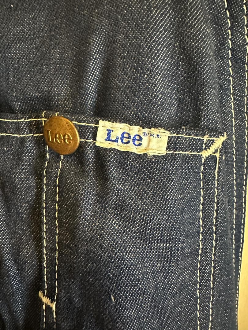 70s Lee USA OVERALL VINTAGE XL-XXL 濃紺 希少