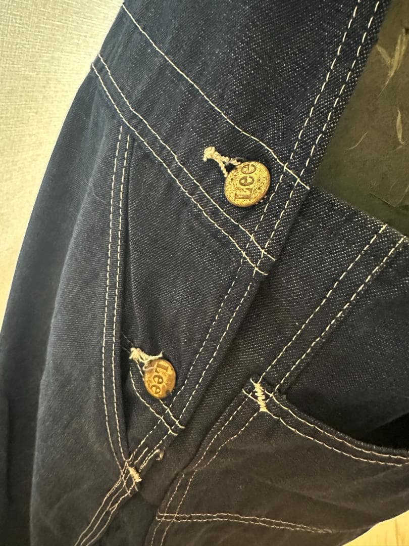 70s Lee USA OVERALL VINTAGE XL-XXL 濃紺 希少