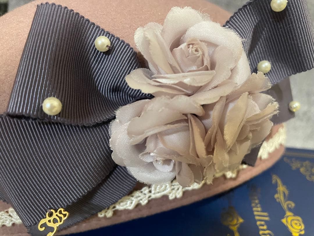 イノセントワールド ロマンスリボンハット　モーヴピンク×パープル