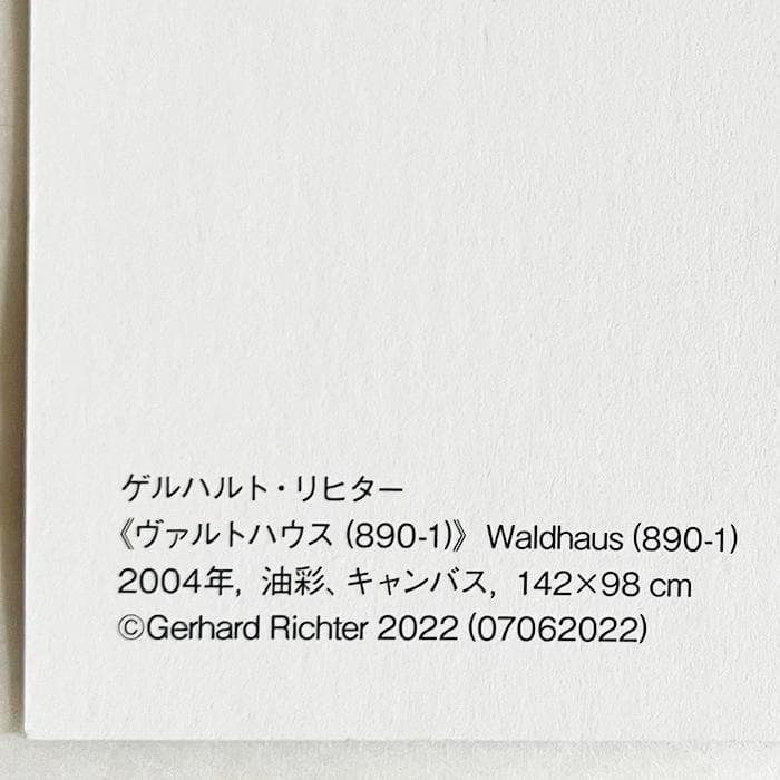 限定マット額装品/ゲルハルト・リヒター/Waldhaus(890-1)/アート