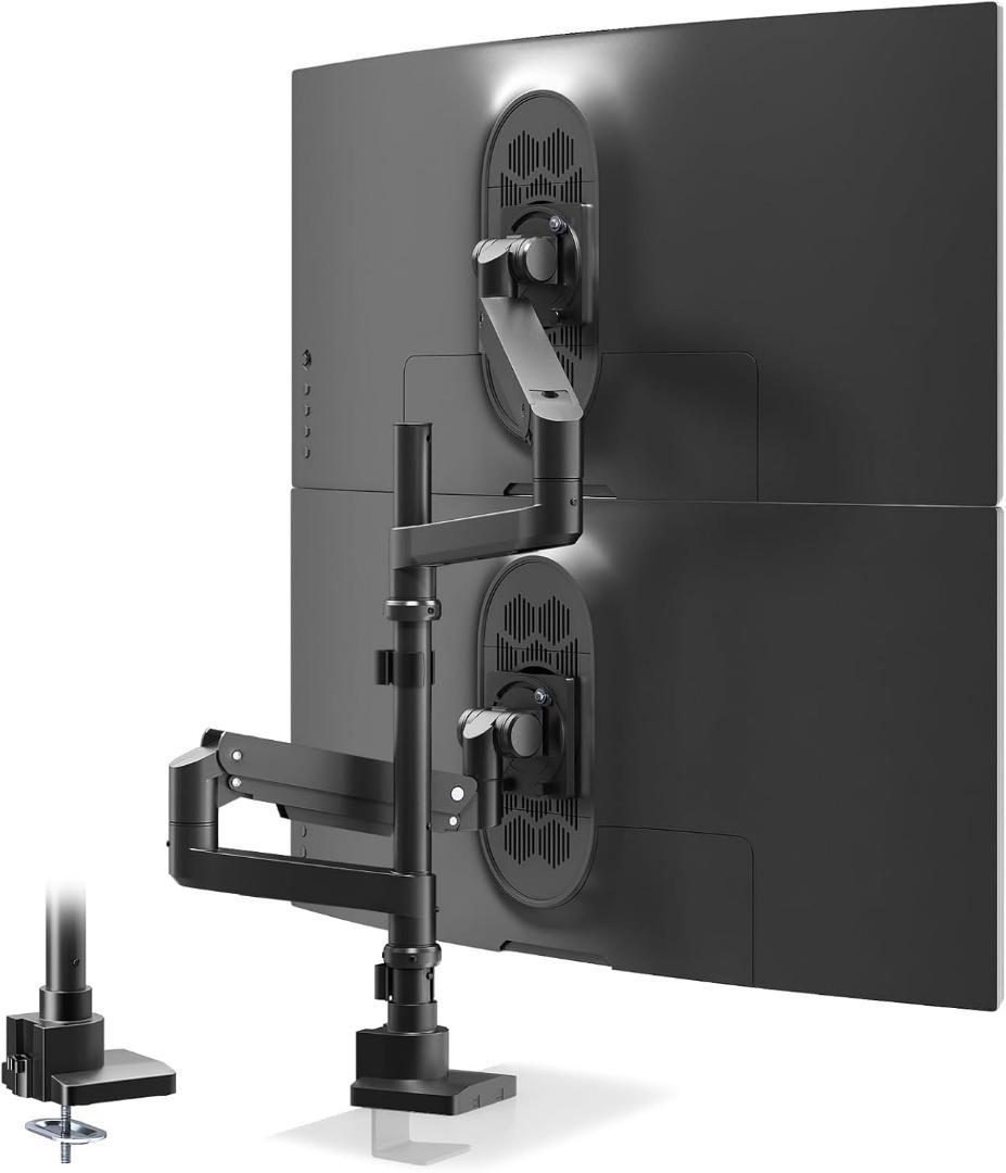 新品✨2画面 モニターアーム ロングポール 60.5cm 最大57インチ