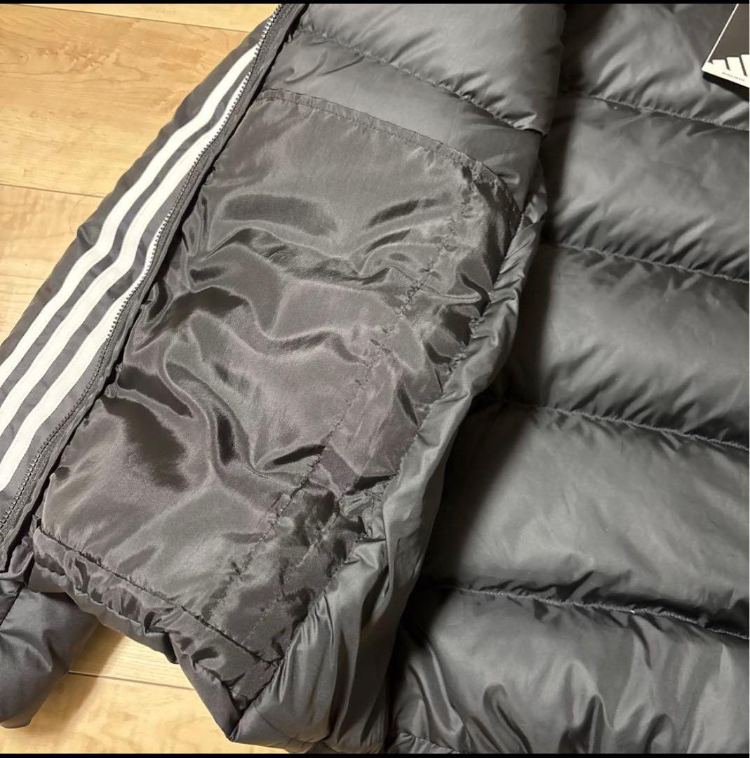 新品　アディダス　メンズ　フーディダウン　アウター　ブラック　軽量　撥水　M