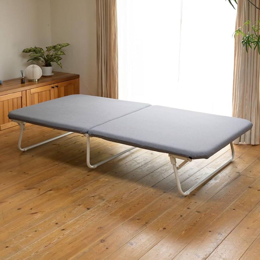 新品未使用箱不良　山善　折りたたみベッド　PB−97195（GRGMWH）