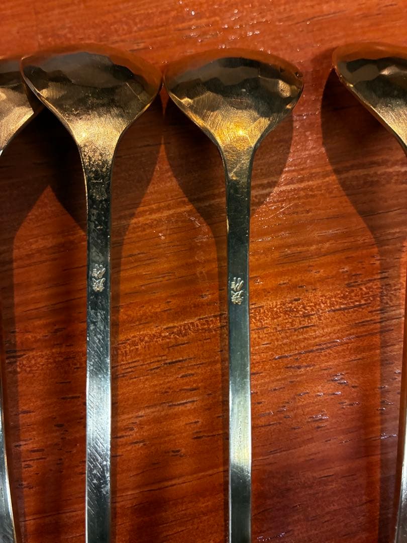 鍛金工房WESTSIDE33 寺地茂 作 真鍮 フォーク・スプーン　12点