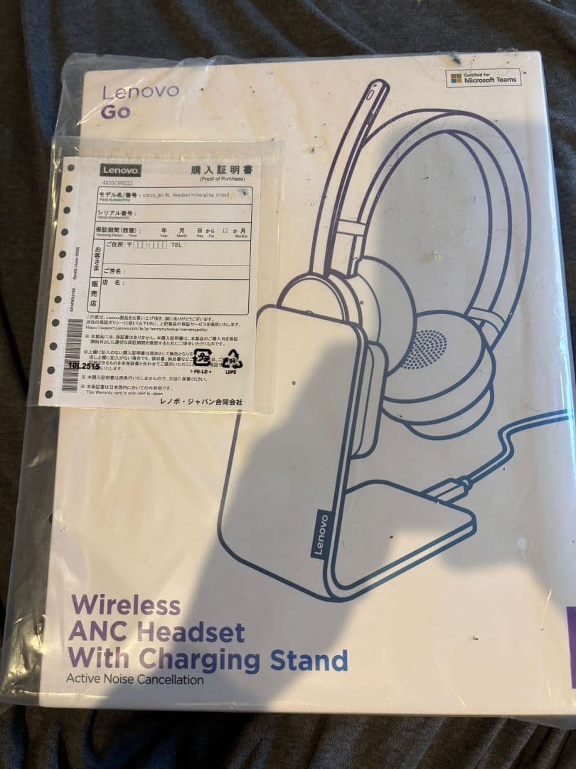 ヘッドホン lenovo go wireless anc headset