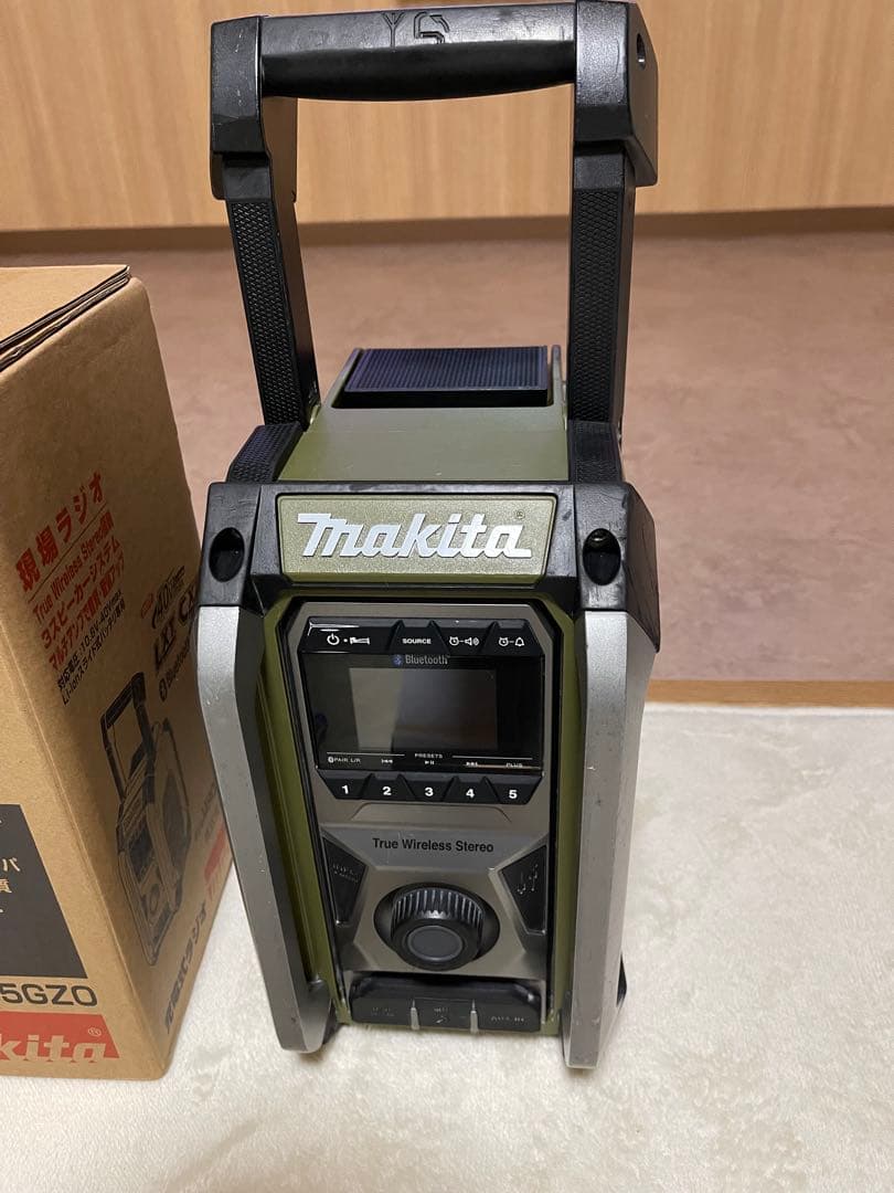 マキタMR005G 現場ラジオ オリーブカラーBluetooth 充電式ラジオ