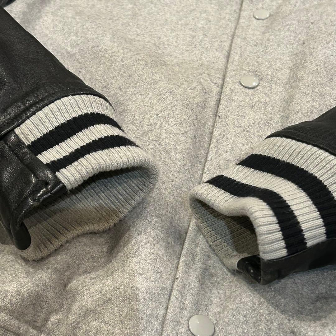 最終価格　ニューエラ スタジャン　Lサイズ　グレー/ブラック　山羊革　ゴート