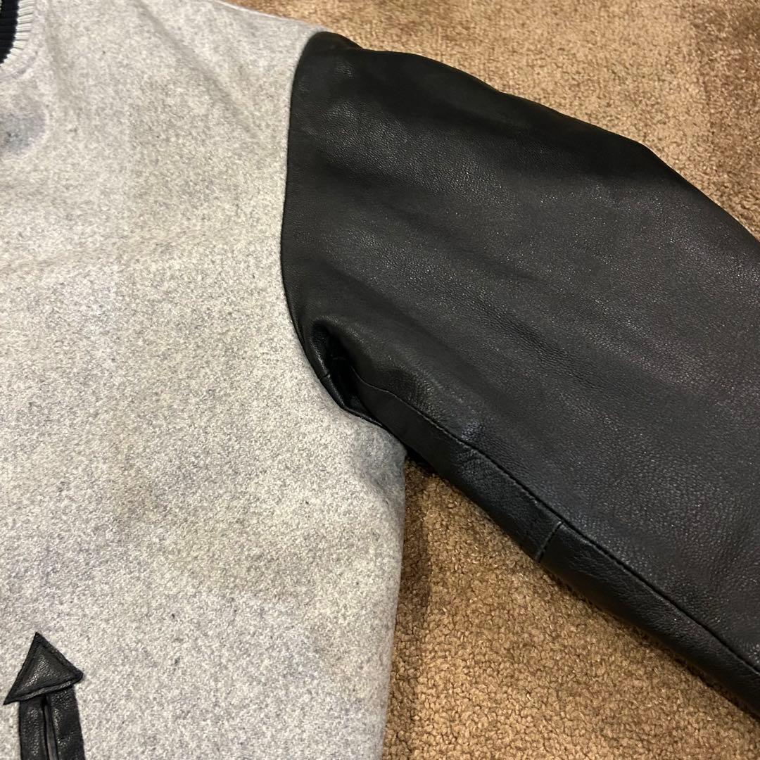 最終価格　ニューエラ スタジャン　Lサイズ　グレー/ブラック　山羊革　ゴート