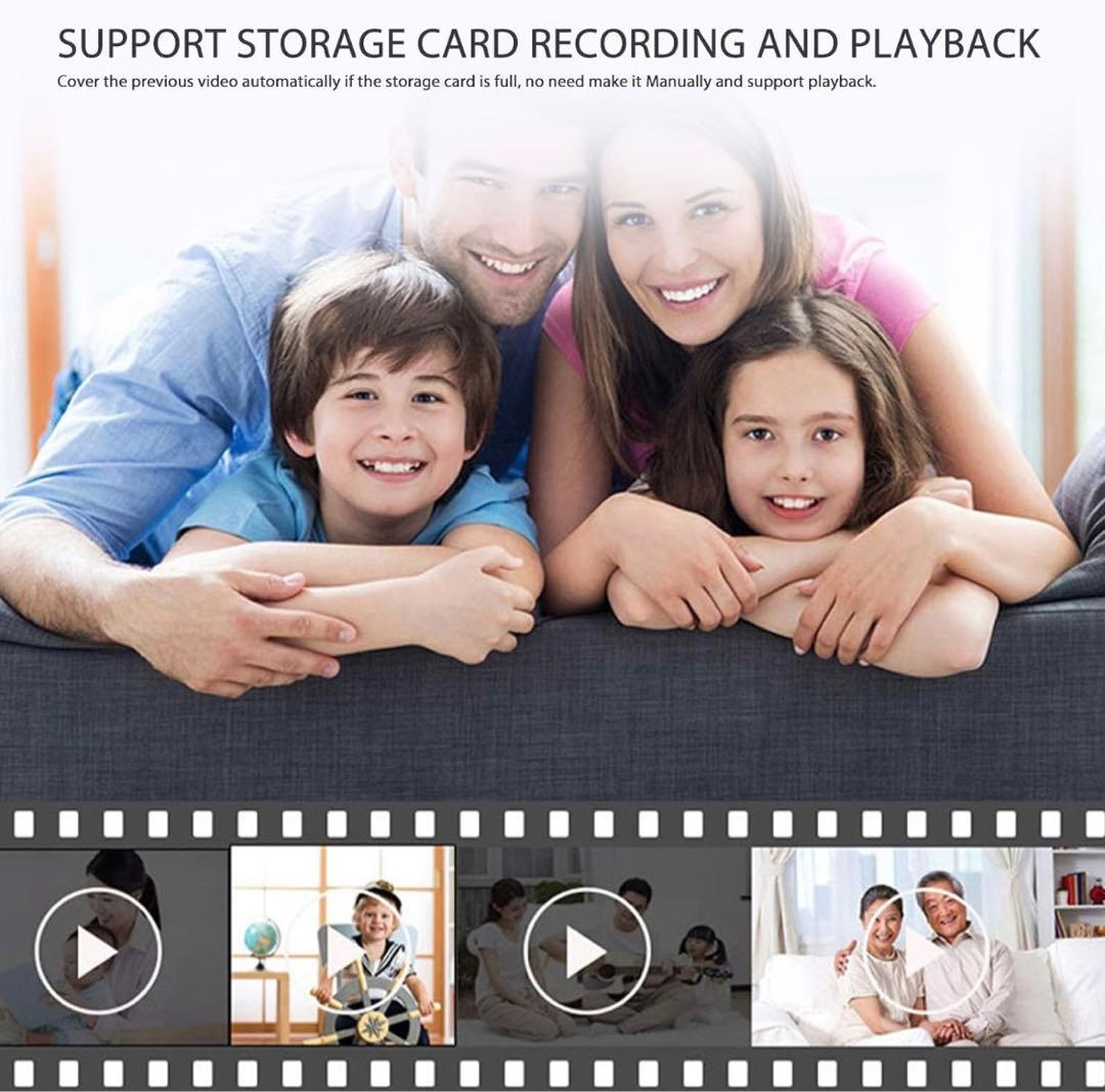 ドアのぞき穴カメラ HD 1080P 220° 広角 (128GB)