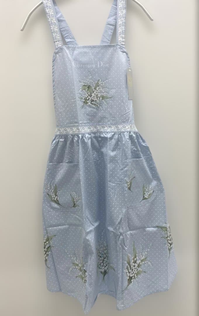 新品✨Diorクリスチャンディオール エプロン すずらんミュゲ 花柄　タグ付
