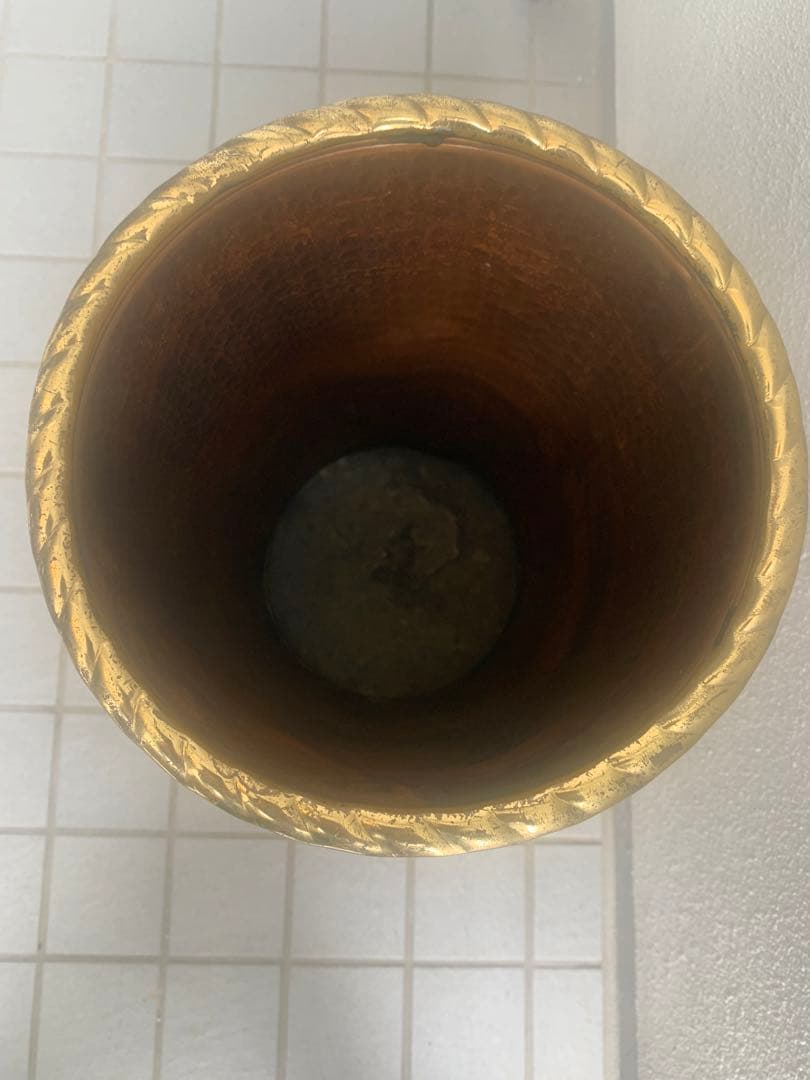 銅　ブロンズ　イタリア　傘立て　ヴィンテージ　中古