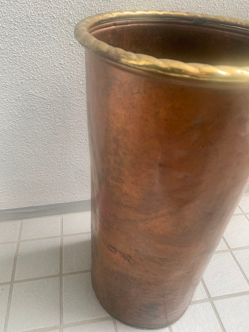 銅　ブロンズ　イタリア　傘立て　ヴィンテージ　中古