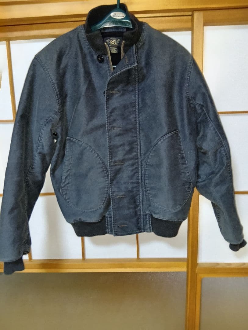 ダブルアールエル　ポロラルフローレンネイビーデッキジャケット