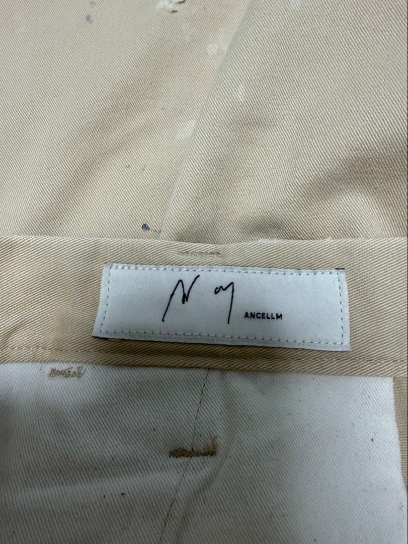 ANCELLM PAINT CHINO TROUSERS サイズ3
