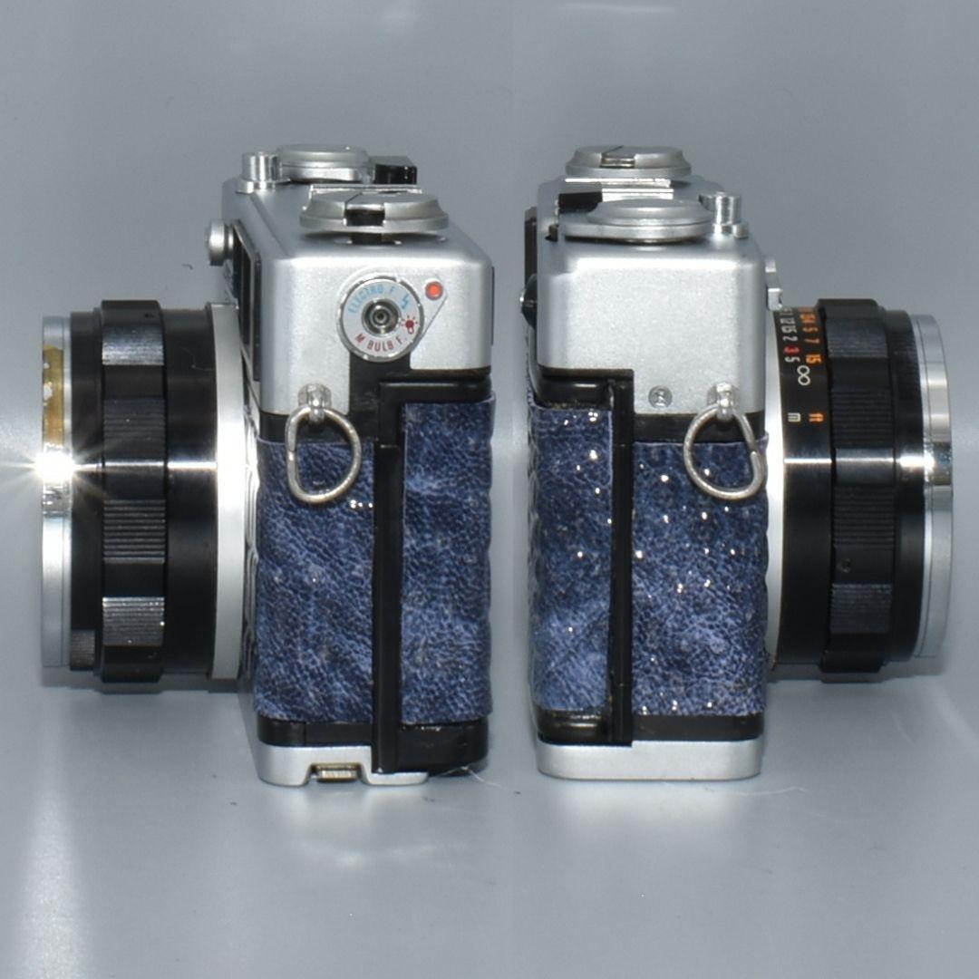 整備済 Olympus 35 DC ブルー 外装リメイク 動作OK