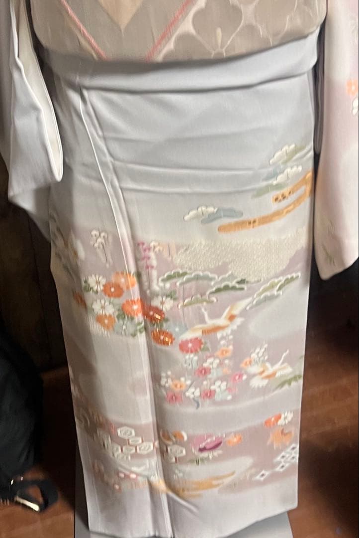 訪問着　4点フルセット　卒業式　入学式　七五三　結婚式　お宮参り　ブルーグレー