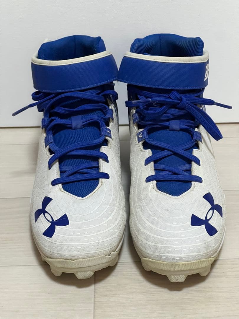 アンダーアーマー Harper モデル　ブルー ポイントスパイク26cm 中古品