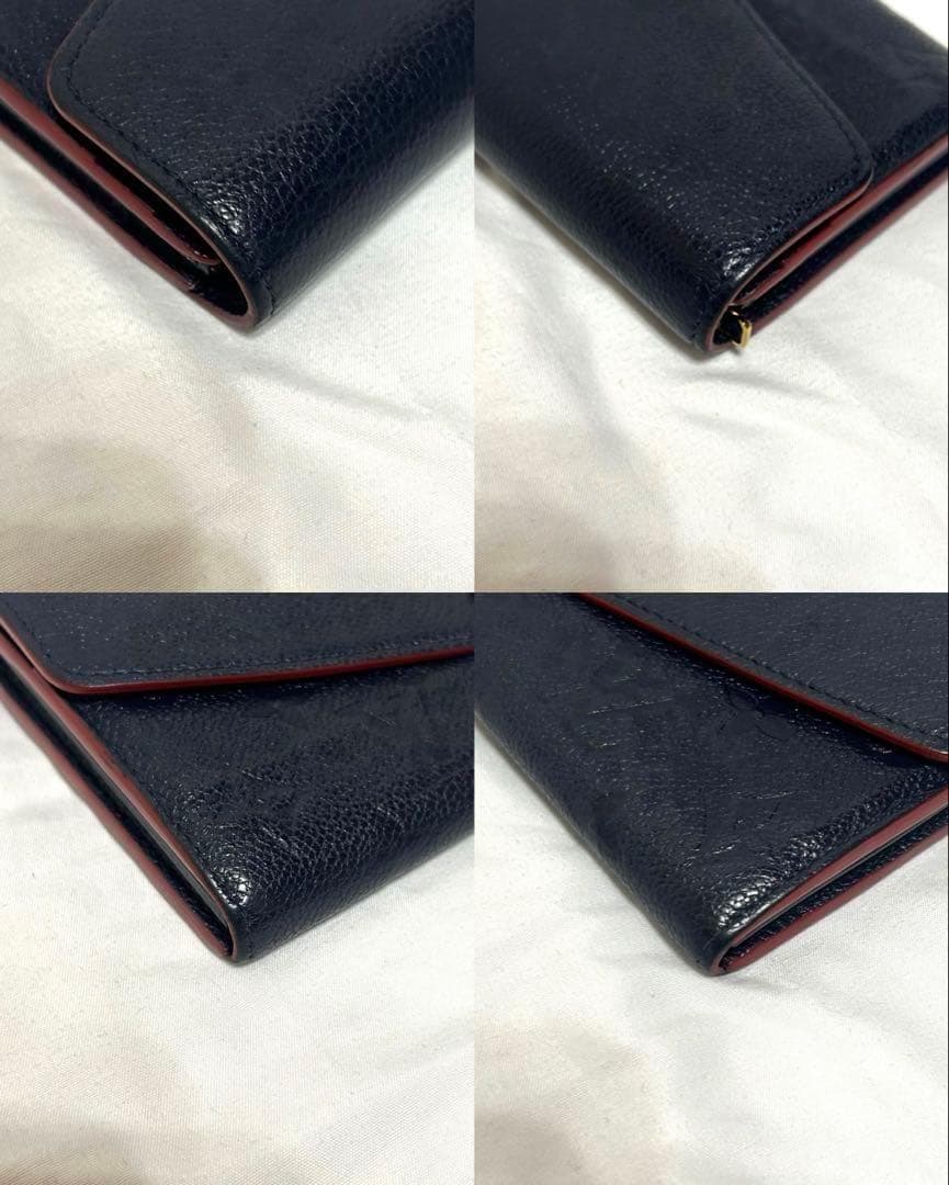 極美品❗️LOUIS VUITTON ルイヴィトン　モノグラム　ネイビー 長財布